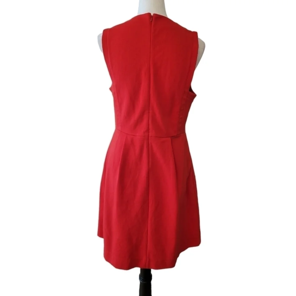 Madewell‎ Red Fit & Flare Sleeveless Dress Size 10 - Picture 2 of 3